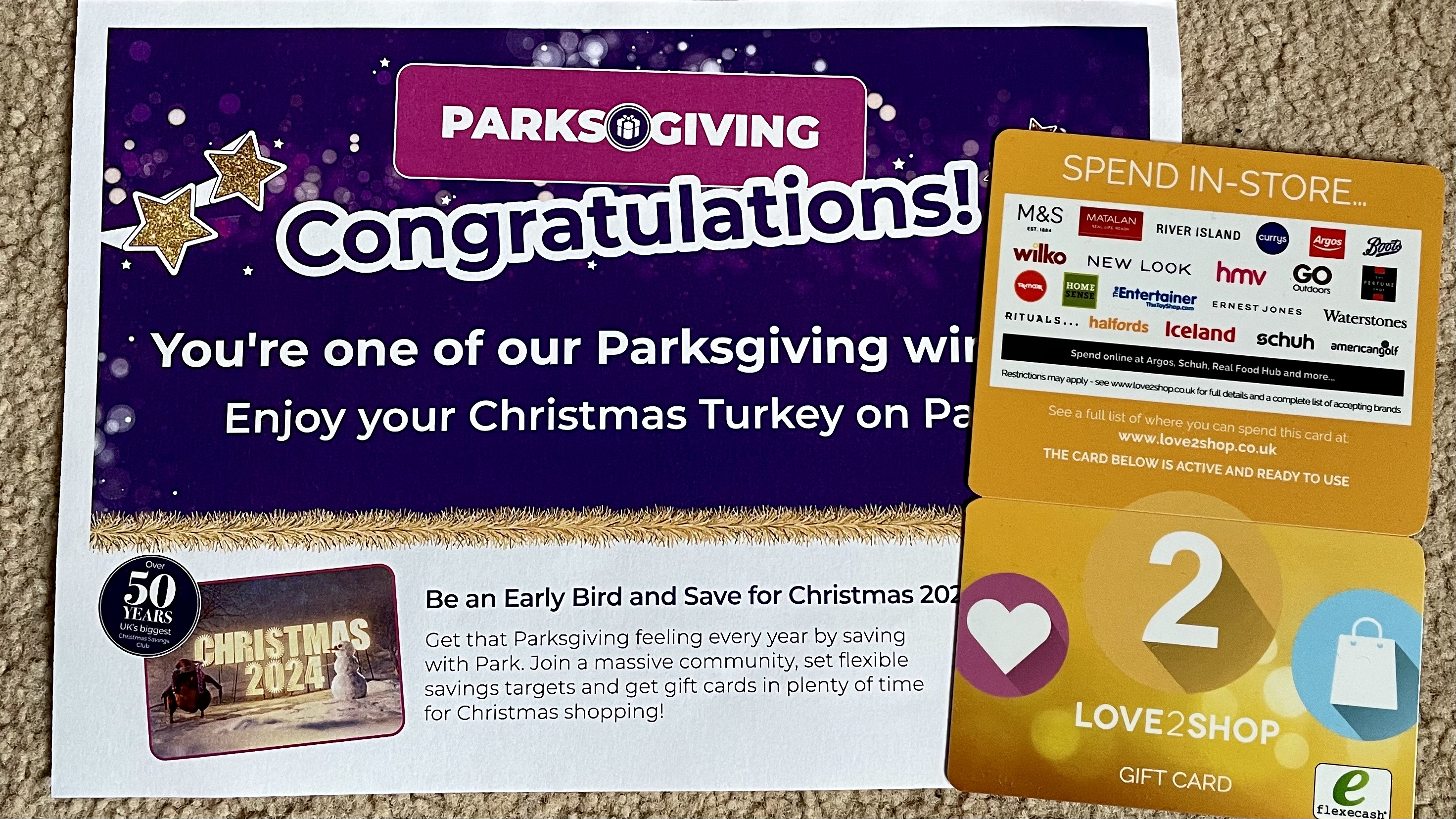 Park Christmas Savings ThePrizeFinder Winner
