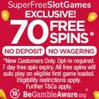 70 free spins